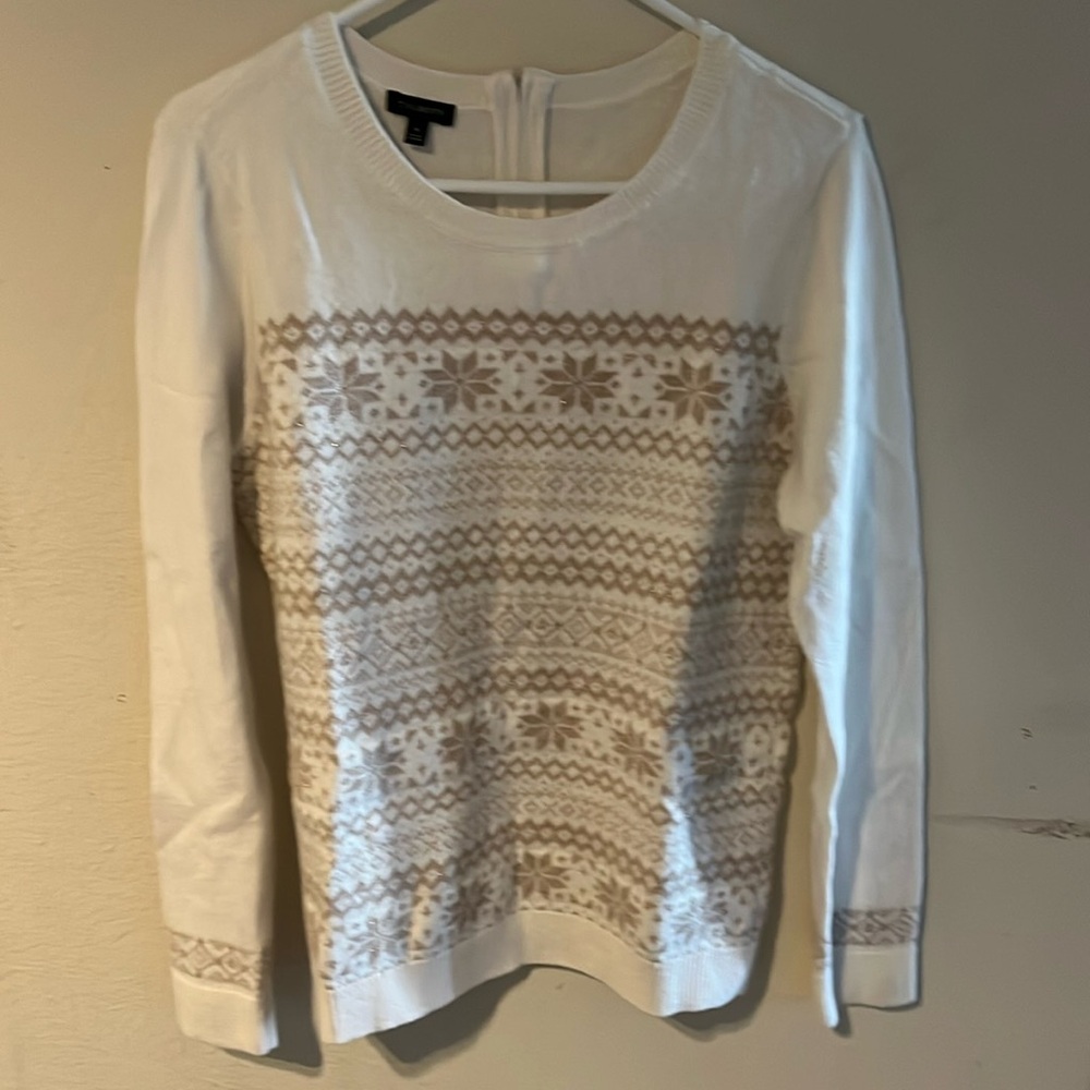 Talbots Size Medium Wintertime Sweater - image 1